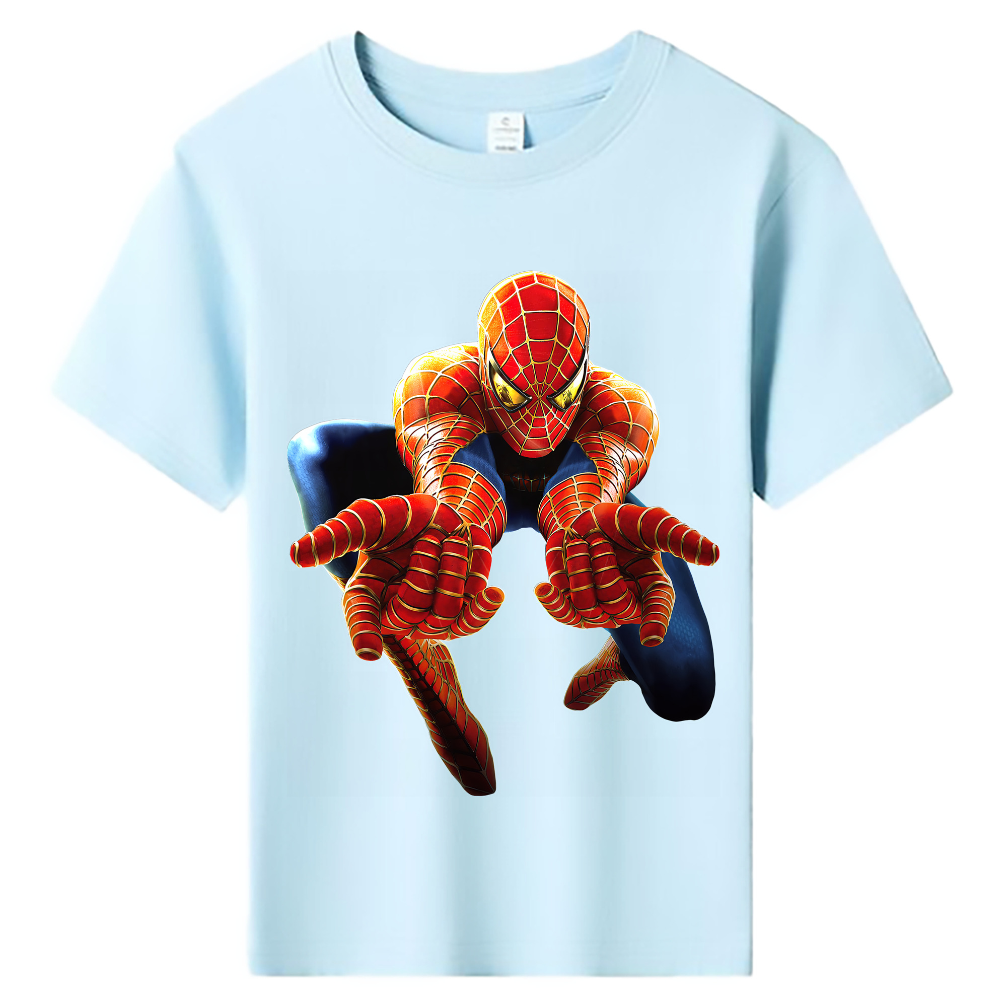 （画像用） Spider Man スパイダーマン 綿100％キッズTシャツ（フロントプリント）